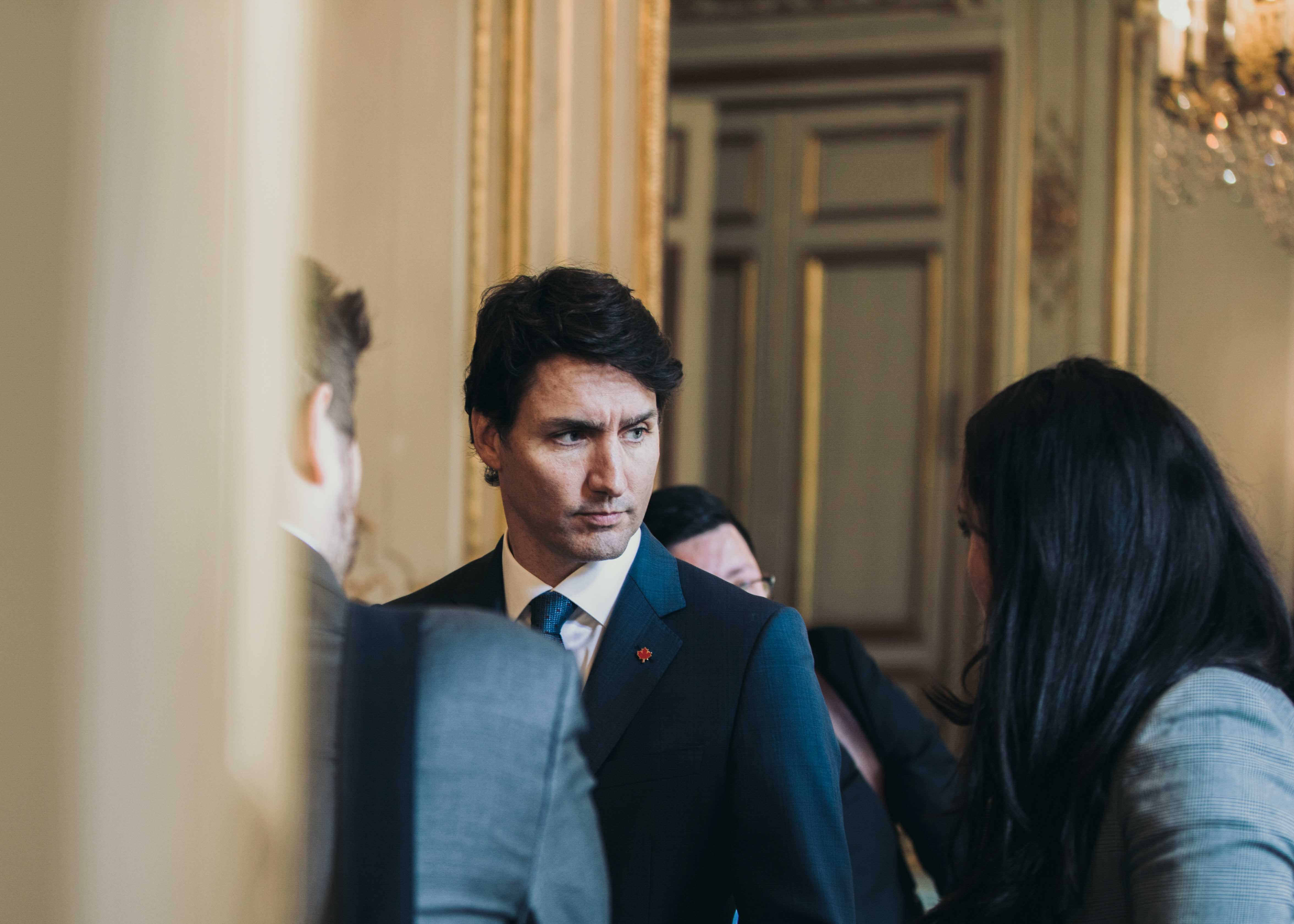 2018-04-16: Paris, Elysée,  Visite du Premier Ministre canadie, Justin Trudeau